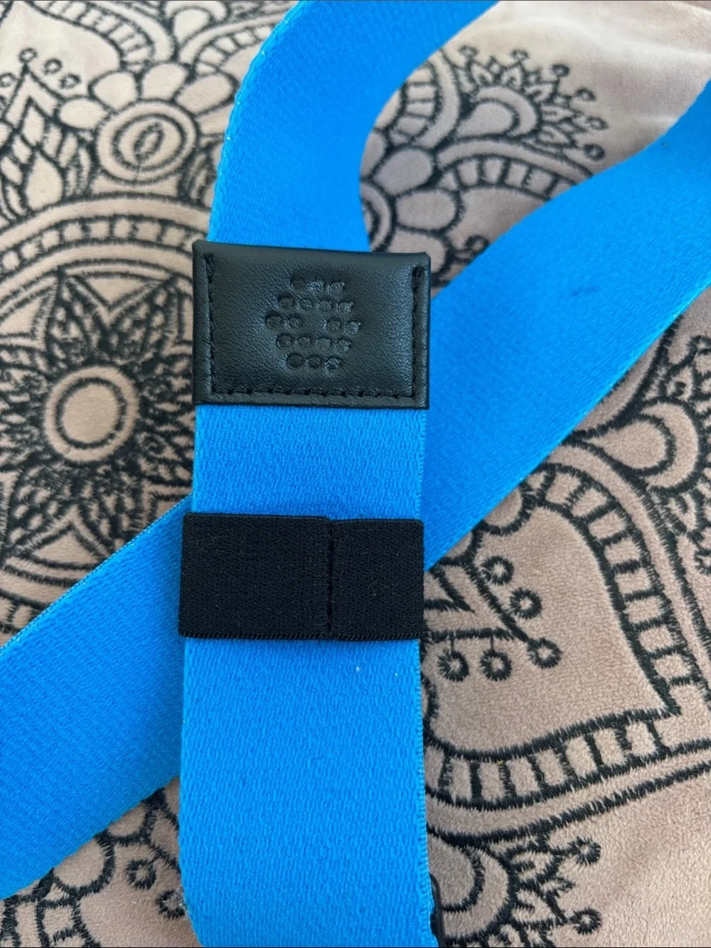 Puma Bright Blue Webbing with Black Buckle Belt